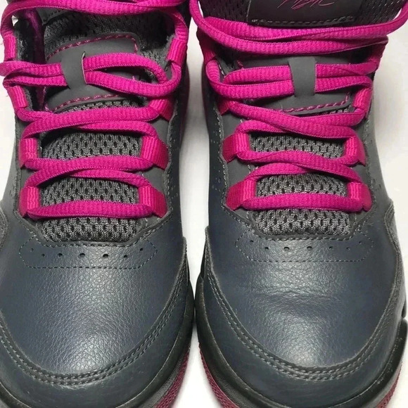 Jordan Flight Origin 2 GG Grey & Fuchsia Shoes - Picture 3 of 10